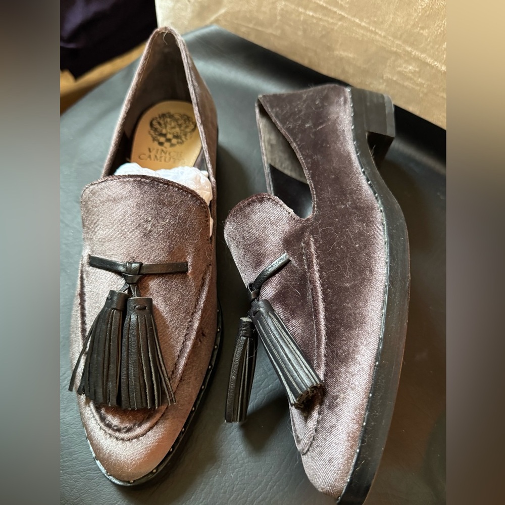 Vince Camuto Velvet Tassel Loafers